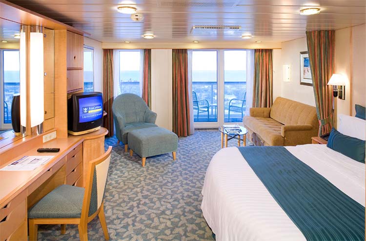 Explorer of the Seas - 	Okyanus Manzaralı Balkonlu Kabin (3D)