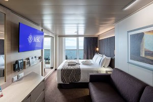 MSC World Asia - Kısmı Görüş Engelli Balkonlu Kabin