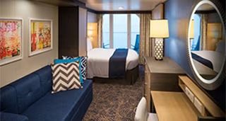 Okyanus Manzaralı Balkonlu Kabin 