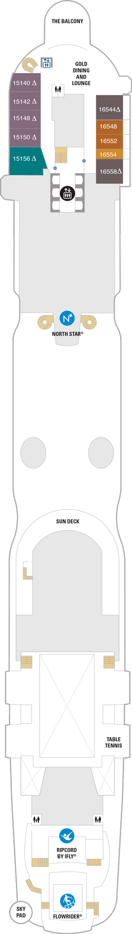 Spectrum of The Seas - Deck Sixteen
