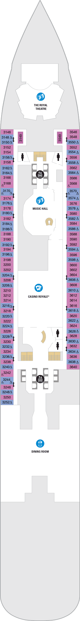 Spectrum of The Seas - Deck Three