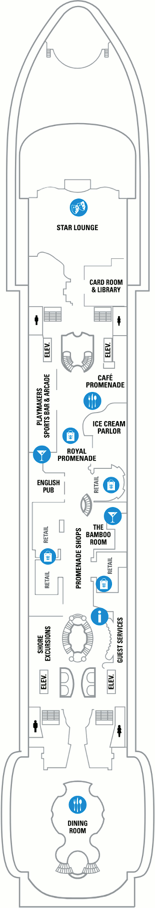 Mariner of The Seas - Deck Five