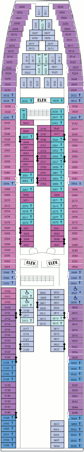 Grandeur of The Seas - Deck Three