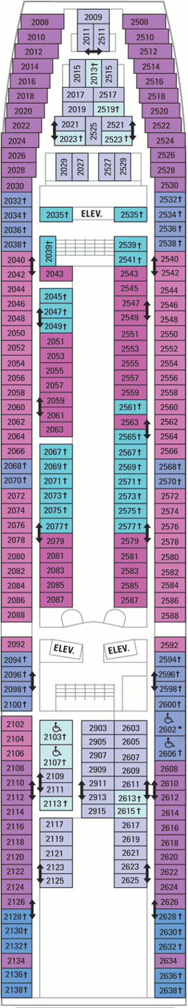 Grandeur of The Seas - Deck Two