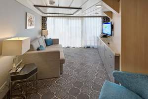 Allure of the Seas - Aqua Theater Suite 1 - Bedroom (A4)