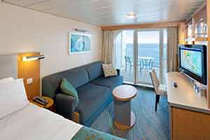 Allure of the Seas - Ultra Spacious Ocean View Stateroom with Large Balcony (1A)
